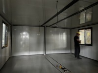 Rumah Kontainer Ekspansi Mewah MZ ECO, Gedung Kantor Panel Sandwich Baja Prefabrikasi 60 Meter Persegi