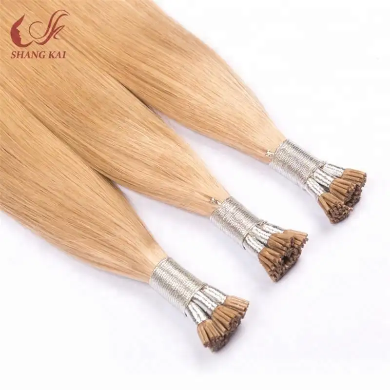 Extensión de cabello humano barato de buena calidad I Tips Keratin Hair body Wave i tip micro bead Extensions cabello humano real