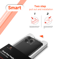 Offre Spéciale – Nouveau Protecteur d'écran Magicbox sans poussière, Installation Facile, Verre Trempé 9H pour iPhone Série 17