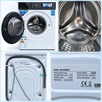 White Home Laundry 15KG Washer and Heat Pump Dryer Set DD Inverter Steam Wash Stackable 220V 50Hz OEM Wholesale