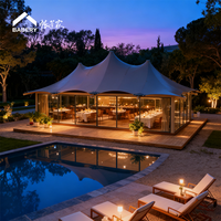Casa de Playa Prefabricada de Lujo, Moderna, en Contenedor de Acero, Impermeable, Ecológica, con Paneles Sándwich, para Alquiler Vacacional, Oficina, Centro Comercial