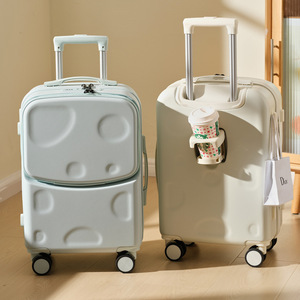Maleta de Viaje Moderna y Sencilla con Ruedas, de Gran Capacidad, Ligera, Duradera y Antirrobo, con Apertura Frontal, de 20/22/24 Pulgadas - Product Image 2