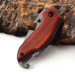 มีดพับอเนกประสงค์ X48 สแตนเลสสตีล ปรับแต่งได้ตามความต้องการ OEM สำหรับพกพา EDC กิจกรรมเอาตัวรอดกลางแจ้ง ตั้งแคมป์ DIY ด้ามไม้เกรด HK - Product Image 5