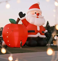 Père Noël gonflable durable et imperméable de 8 à 10 pieds pour diffuser le bonheur de Noël lors des fêtes de fin d'année