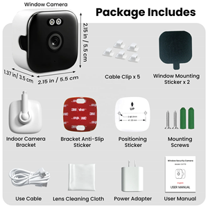 Cámara de Seguridad Inteligente para Ventana, Montaje Interior sin Perforaciones, WiFi de Doble Banda 5.8G/2.4G, Monitor Interior HD 2K para Apartamentos y Alquileres - Product Image 6