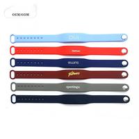 Bracelet RFID pour enfants en silicone étanche NFC 13,56 MHz ou Ntag213, réglable, impression personnalisée, cartes de contrôle d'accès d'usine