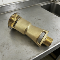 Prix fabricant flexible, accessoires d'équipement incendie en acier inoxydable SUS304, arroseur double à eau et mousse à engrenages 360°