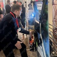 Jeu interactif d'intérieur de vitesse de réaction pliable avec chronomètre de test, défi de dextérité pour carnaval, parcs d'attractions et centres commerciaux