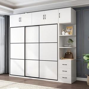 Armoire <span class=keywords><strong>de</strong></span> luxe légère, chambre à coucher, petite unité, <span class=keywords><strong>porte</strong></span> <span class=keywords><strong>coulissante</strong></span>, armoire <span class=keywords><strong>de</strong></span> rangement, salle <span class=keywords><strong>de</strong></span> location, armoire à manteaux, armoire à portes coulissantes - Product Image 4
