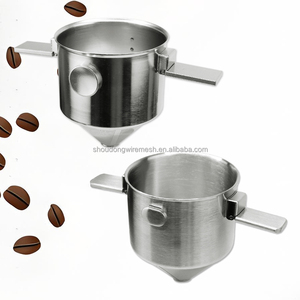 Filtre à café réutilisable double paroi en acier inoxydable 304, écologique, de qualité alimentaire, pour <span class=keywords><strong>Nespresso</strong></span>, capacité 300 ml, double oreille, portable, certifié CE - Product Image 3