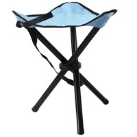 Tabourets pliants triangulaires robustes en tissu Oxford 600D ultralégers et compacts, avec structure en acier durable à trois pieds, pour la pêche