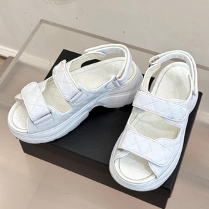 2026 Designer Brand Luxury Beach Slides Summer Spring Black Flat Sandals for <b>Women</b> Wholesale Fashion Ladies Slippers - Product Image 1