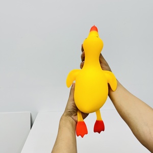 Jouet sensoriel anti-stress en forme d'animal à presser, canard géant jaune et blanc de 36 cm (14 pouces), en stock aux États-Unis - Product Image 5