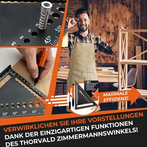 زوايا أظافر ألومنيوم ممتازة 5in1 نجار قلم رصاص مسطرة تحديد زاوية حفرة عميقة مقياس خط سكين - Product Image 3