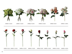 Flores artificiales en maceta de seda, rosas, <span class=keywords><strong>dalias</strong></span>, peonías, bonsái, <span class=keywords><strong>casa</strong></span>, oficina, restaurante, mesa, centros de mesa, decoración de alféizar - Product Image 5