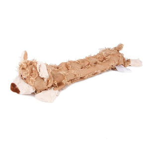 Bestseller Kinghon KH-31346 Haustier Dreifarbiges Bettelbär-Spielzeug mit Geräuschen Plüsch-Kauspielzeug Interaktives Zahnreinigungs-Quietschspielzeug für Hunde - Product Image 4