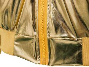 Chaqueta Bomber Varsity Metálica Brillante <span class=keywords><strong>para</strong></span> <span class=keywords><strong>Hombre</strong></span>, Estilo Club Nocturno, con Cierre, <span class=keywords><strong>Traje</strong></span> <span class=keywords><strong>de</strong></span> Disfraz - Product Image 5