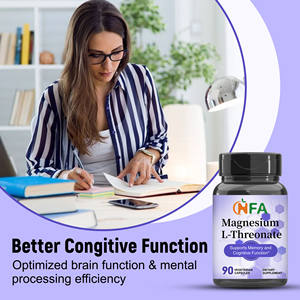 Capsules de L-thréonate de magnésium OEM ODM avec cellulose végétale de magnésium – Améliore la mémoire, la concentration cognitive et la fonction cognitive - Product Image 3