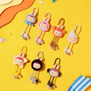 Para Labubu <span class=keywords><strong>Drunk</strong></span> <span class=keywords><strong>Love</strong></span> at the Seaside Series Data Cable Blind Box para iPhone y Type-C Categoría de producto místico - Product Image 6