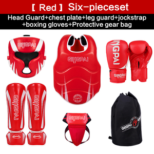 GINGPAI Premium Personalizable Juego de 5 y 6 piezas Protectores de <span class=keywords><strong>boxeo</strong></span> de combate de alta calidad para una protección óptima - Product Image 6