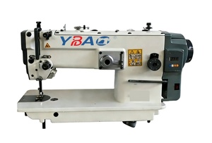 YBAO New Flat-<b>Bed</b> Industrial Direct Drive <b>Double</b> Needle Triple Compound Feed Heavy Duty Lockstitch Sewing Machine for - Product Image 5
