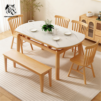 Fournisseur chinois, meilleur prix, table à manger pliante en bois, design moderne, mobilier de maison, petite quantité minimale de commande, écologique, sur mesure.