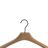 Costume de style classique personnalisé cintres en bois prix d'usine cintres en bois solide de qualité supérieure pas cher avec clip en métal pour vêtements