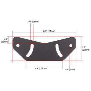 Support de moniteur triple écran pour simulateur de jeu de course sur PC, lot de 2 supports de fixation en fer - Product Image 4