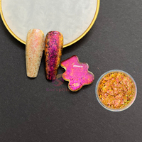 Premium arc-en-ciel opale Pigment caméléon Chrome flocons perle poudre feu Phoenix paillettes décoration des ongles