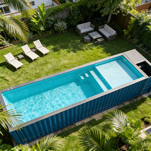 Piscina de hidromasaje de acrílico para patio trasero, spa de fibra de vidrio, piscina y accesorios, piscinas, piscinas exteriores, piscina elevada. - Product Image 2