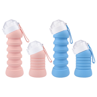 Bouteille d'eau de sport pliable en silicone 700 ml |   Bouteille d'eau portable anti-fuite pour les voyages et le sport