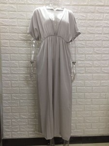 Vestido de playa sexy 2026 para mujer, elegante, de verano, con manga corta, cuello en V y abertura larga, ideal como cubrebikini. - Product Image 3