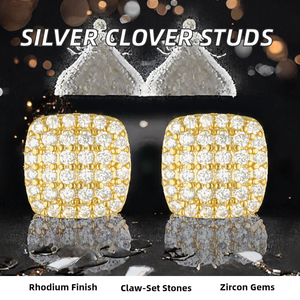 Pendientes de Botón de Oro Sólido de 10K con Diamante Cultivado en Laboratorio, Corte Marquesa, Diseño de Mariposa, Clásicos, Chapados en Rodio, con Engaste de Garra, para Fiestas - Product Image 2