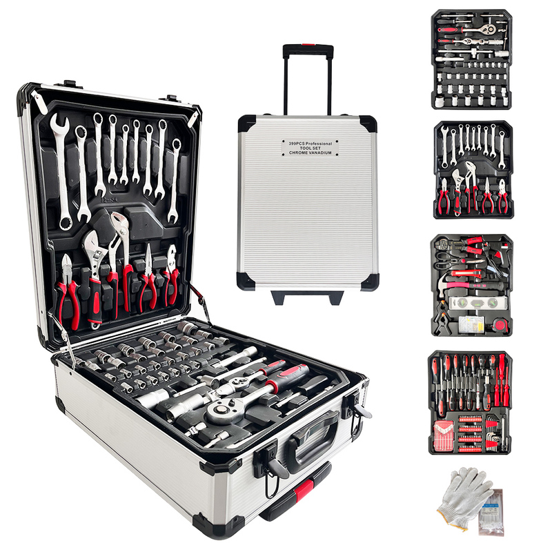 Portable Steel 187pcs Hand Toolbox Set