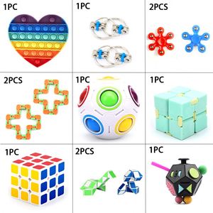 0085 Mini Rainbow Magic Fidget Toys Cube Oem Football 12 Sided Anti Stress Fidget Cube Box - Product Image 2