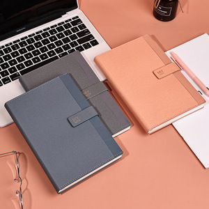 ชุดของขวัญ A6สมุดแพลนเนอร์สมุดโน้ตหนัง PU แบบปกแข็ง B5 A5พร้อมกล่องและปากกา - Product Image 4