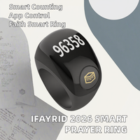 IFAYRID 2026 Nouvelle Sortie d'Usine Bague de Dhikr Musulmane IP67 Compteur Intelligent Contrôle par Application Écran OLED Autonomie de 4 Jours Bague Religieuse
