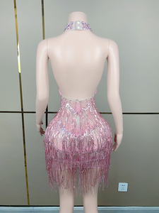 Y3289-D Novance abiti da sera glitterati formale sereni abiti da sera eleganti con strass abiti da sera per donna - Product Image 5