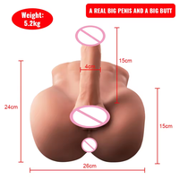 Neues Design Realistische Premium-Torso-Puppe aus Silikon mit Engem Analloch Unisex-Masturbator Sexspielzeug für Erwachsene