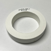 Jinlong Roue de polissage en feutre spirale blanche et rouge de bonne qualité utilisée pour le polissage du verre sur la position de la machine à biseauter 9-11