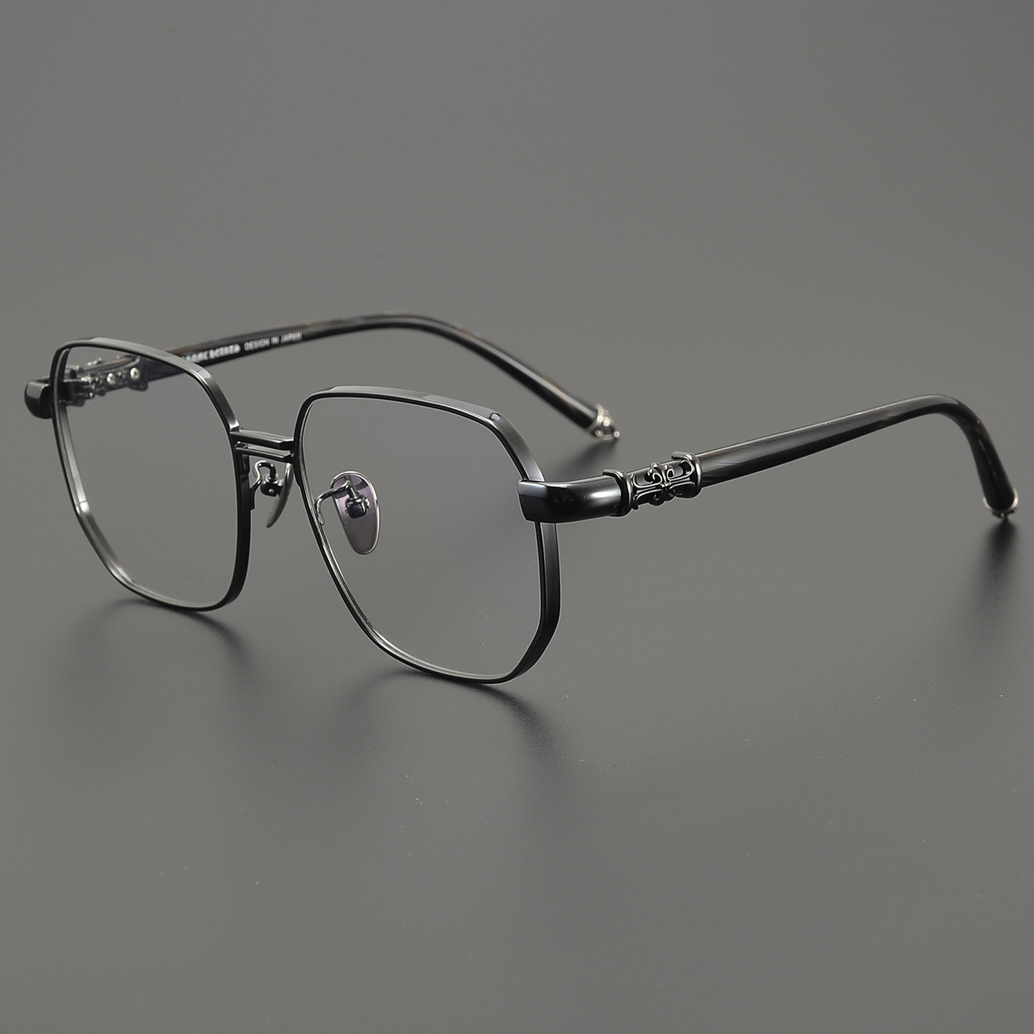 half frame titanium glasses