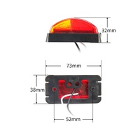 10-30V LED étanche Double côtés marqueur feux de remorque voiture camion feu arrière feux d'avertissement feux de dégagement