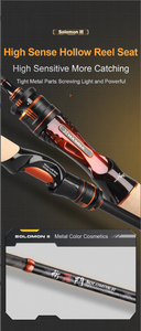 HISTAR Solomon III 81 กรัม น้ำหนักเบาพิเศษ ด้ามจับคอร์ก AA  ไกด์ DKK SIC  ความไวสูง คาร์บอนเต็มตัว  แบบ FAST สำหรับตกปลาในแม่น้ำและลำธาร - Product Image 3