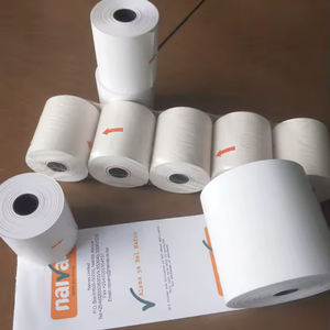 กระดาษความร้อนคุณภาพสูง3 1/8x230 45-80gsm ภาพสีดำกระดาษลงทะเบียนเงินสดแบบใช้ความร้อนสำหรับ POS <span class=keywords><strong>ATM</strong></span> - Product Image 2