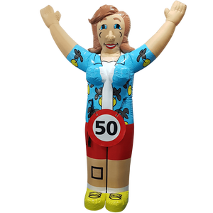 Vui Inflatable búp bê Sarah Pop <span class=keywords><strong>ASO</strong></span> cô gái cầm một chiếc điện thoại di động trong tay với một sự xuất hiện phổ biến phóng đại - Product Image 4