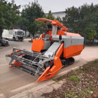 Moissonneuse-batteuse à chenilles pour la récolte du riz, puissance de tracteur 100-150 CV, garantie 3 ans, moteur de boîte de vitesses noir d'origine DK