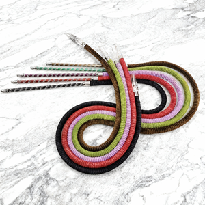 Tuyaux en plastique pour narguilé en aluminium acrylique à dégradé vibrant, accessoires pour narguilé, narguilé, tabac, salon de fumeurs, fournitures pour fumer - Product Image 1