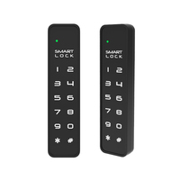 Serrure de tiroir numérique sans clé avec clavier tactile ABS et mode public, serrure intelligente à mot de passe pour casiers de bureau, portes en bois/aluminium