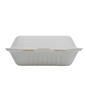 Conteneur jetable en bagasse de canne à sucre SINCERE de 8 pouces à 3 compartiments pour le camping