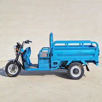 Tricycle cargo électrique de qualité à trois roues à carrosserie ouverte avec moteur 501-800W Capacité de 3 passagers pour un usage familial Trycicle 3 Roues